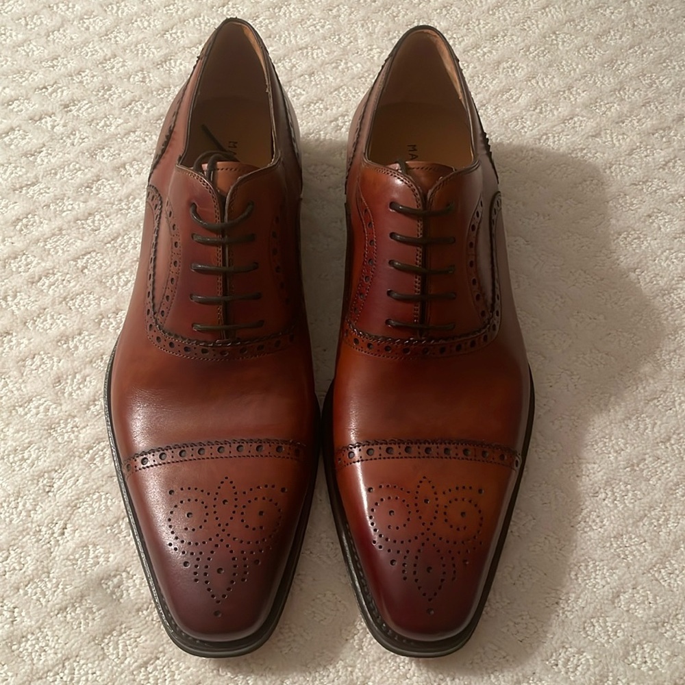 Magnanni Men’s Leather Lace Up Dress Shoes Sz. 11